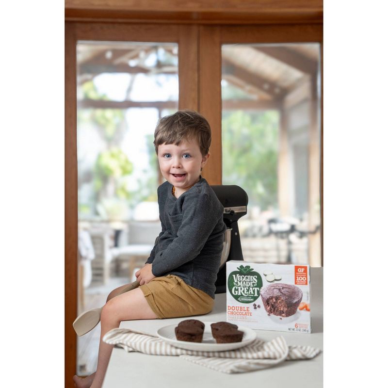 slide 5 of 7, Veggies Made Great Gluten Free Frozen Double Chocolate Muffins - 12oz/6ct, 6 ct; 12 oz