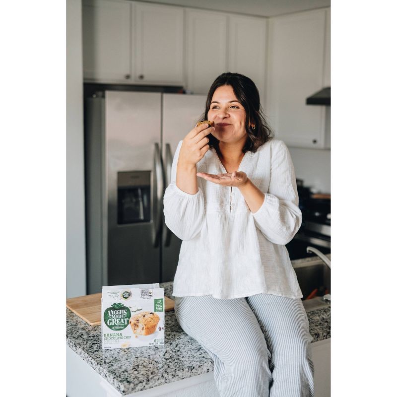 slide 4 of 5, Veggies Made Great Gluten Free Frozen Banana Chocolate Chip Muffins - 12oz/6ct, 6 ct; 12 oz