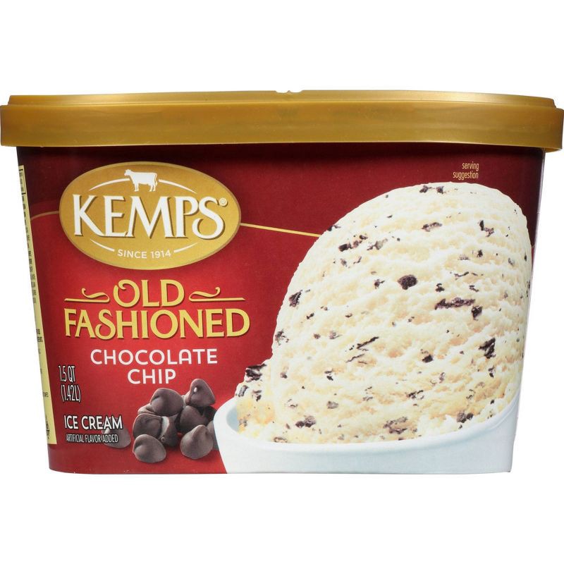 slide 2 of 5, Kemps Chocolate Chip Ice Cream - 48 fl oz, 48 fl oz