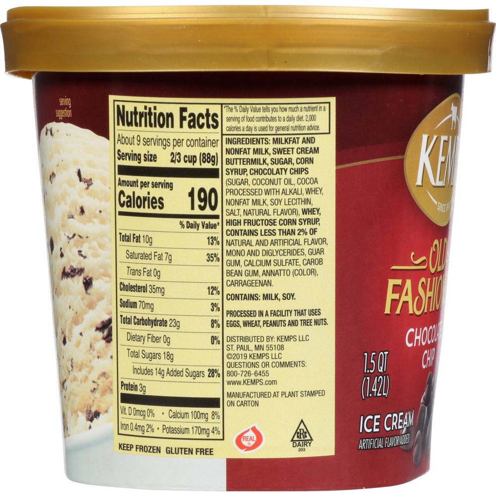 Kemps Chocolate Chip Ice Cream 48 fl oz 48 fl oz Shipt