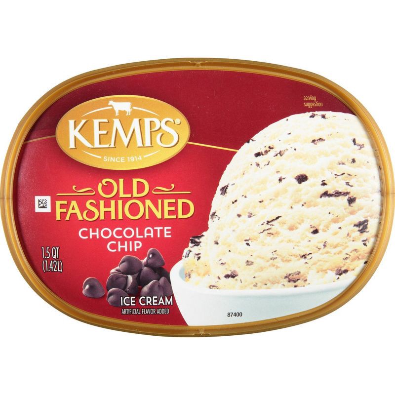 slide 5 of 5, Kemps Chocolate Chip Ice Cream - 48 fl oz, 48 fl oz