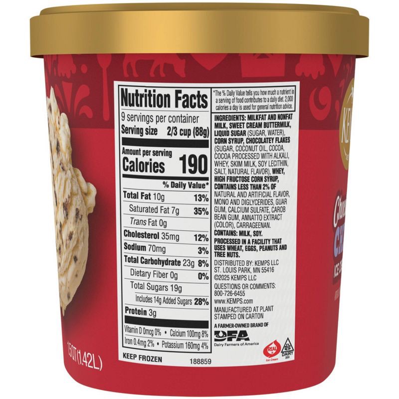 slide 6 of 8, Kemps Chocolate Chip Ice Cream - 48 fl oz, 48 fl oz