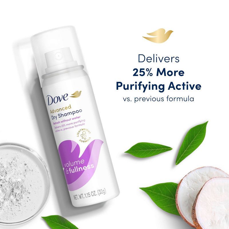 slide 4 of 10, Dove Beauty Volume and Fullness Dry Shampoo - Travel Size - 1.15oz, 1.15 oz