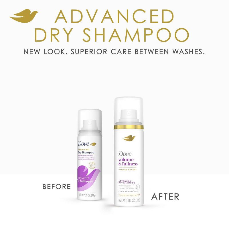 slide 5 of 11, Dove Beauty Volume and Fullness Dry Shampoo - Travel Size - 1.15oz, 1.15 oz