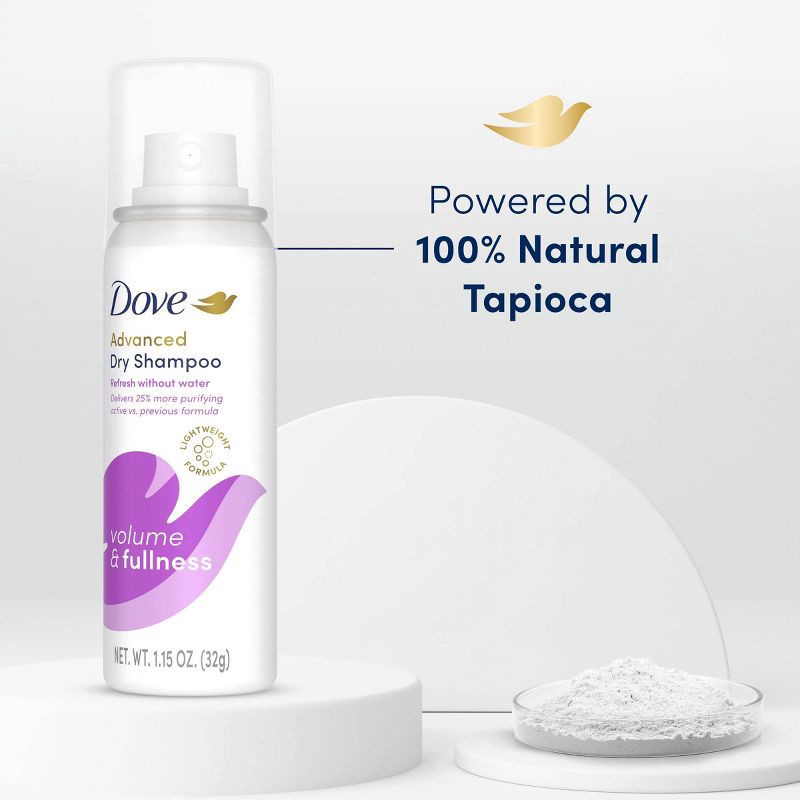 slide 7 of 10, Dove Beauty Volume and Fullness Dry Shampoo - Travel Size - 1.15oz, 1.15 oz