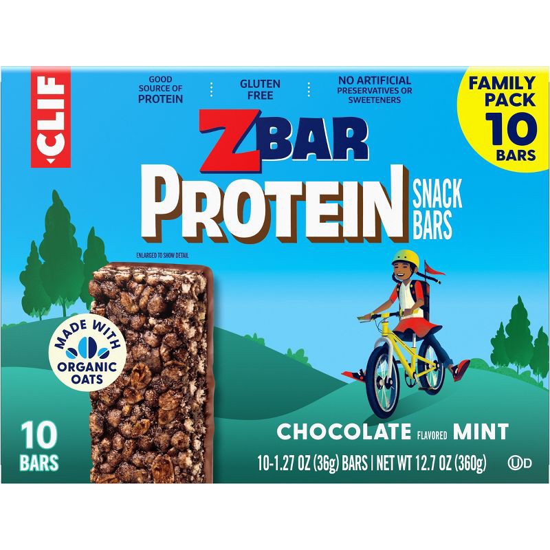slide 2 of 14, Zbar Protein Chocolate Mint Granola Bars - 5g Protein - 12.7oz/10pk, 5 gram, 12.7 oz, 10 ct