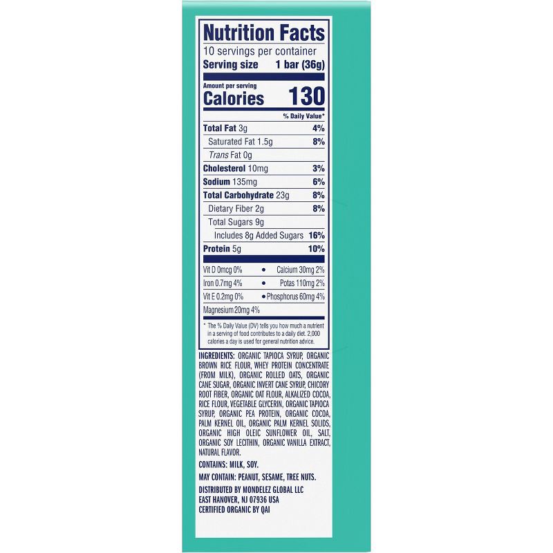 slide 12 of 14, Zbar Protein Chocolate Mint Granola Bars - 5g Protein - 12.7oz/10pk, 5 gram, 12.7 oz, 10 ct