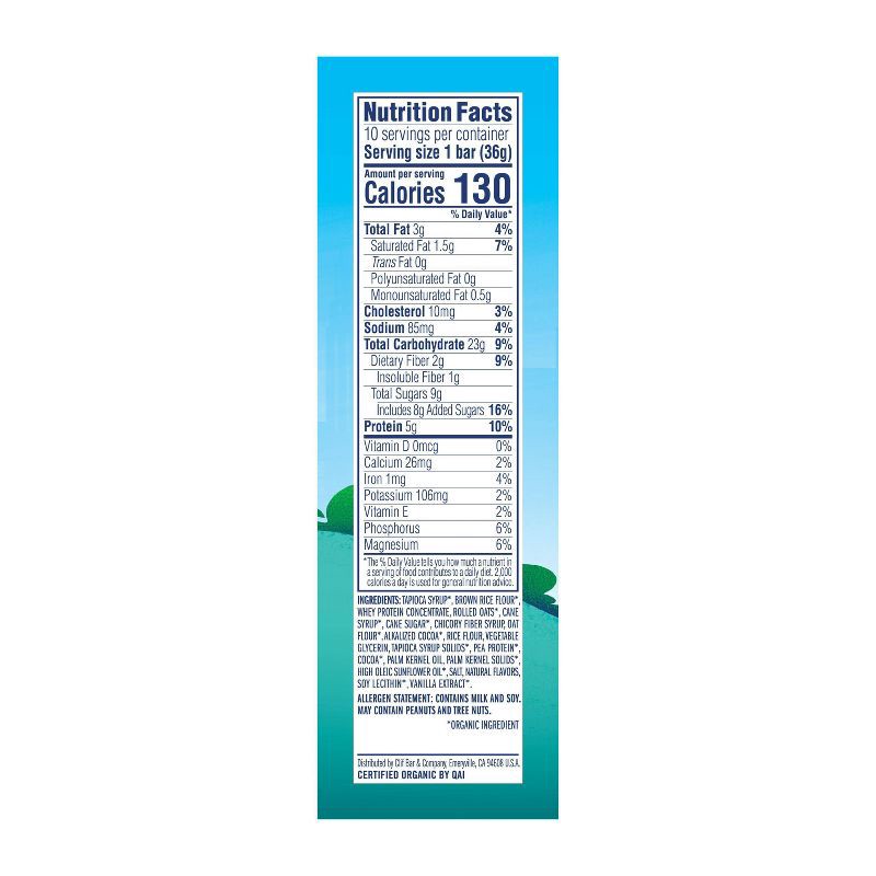 slide 4 of 8, CLIF ZBAR PROTEIN CLIF Kid ZBAR Protein Chocolate Mint Snack Bars - 10ct, 10 ct