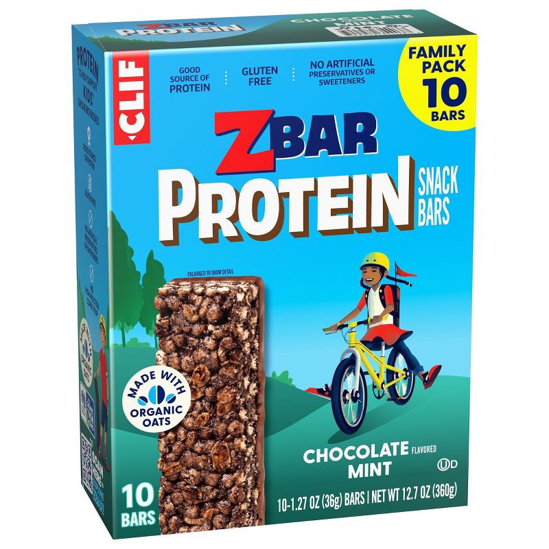 slide 9 of 14, Zbar Protein Chocolate Mint Granola Bars - 5g Protein - 12.7oz/10pk, 5 gram, 12.7 oz, 10 ct