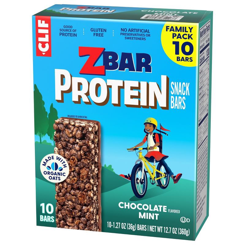 slide 10 of 14, Zbar Protein Chocolate Mint Granola Bars - 5g Protein - 12.7oz/10pk, 5 gram, 12.7 oz, 10 ct