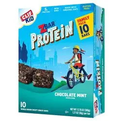 CLIF ZBAR PROTEIN CLIF Kid ZBAR Protein Chocolate Mint Snack Bars - 10ct