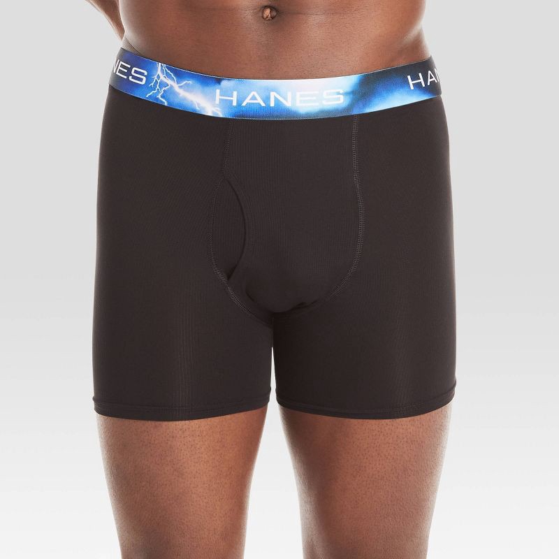 slide 2 of 5, Hanes Premium Men's Performance Ultralight Boxer Briefs 3pk - Blue/Teal/Gray S, 3 ct