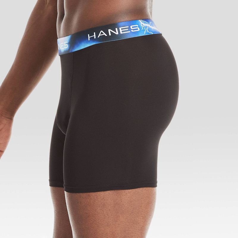 slide 3 of 5, Hanes Premium Men's Performance Ultralight Boxer Briefs 3pk - Blue/Teal/Gray S, 3 ct