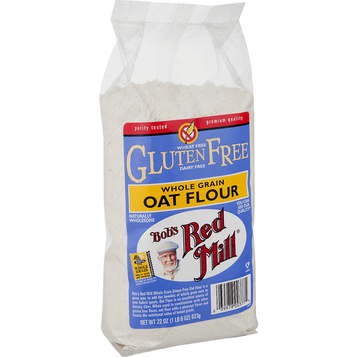slide 2 of 9, Bob's Red Mill Gluten Free Whole Grain Oat Flour, 22 oz