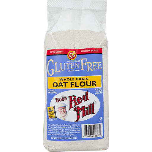 slide 3 of 9, Bob's Red Mill Gluten Free Whole Grain Oat Flour, 22 oz