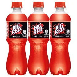 Big Red Zero Sugar Soda, .5 L bottles, 6 pack