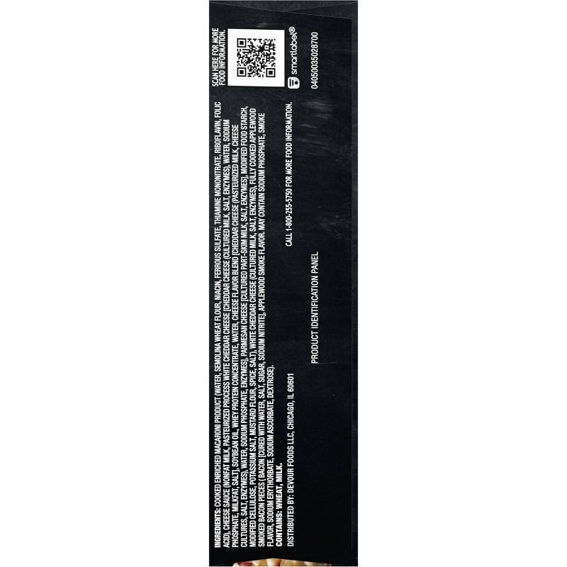 slide 9 of 9, Devour Frozen White Cheddar Mac & Cheese with Bacon - 12oz, 12 oz