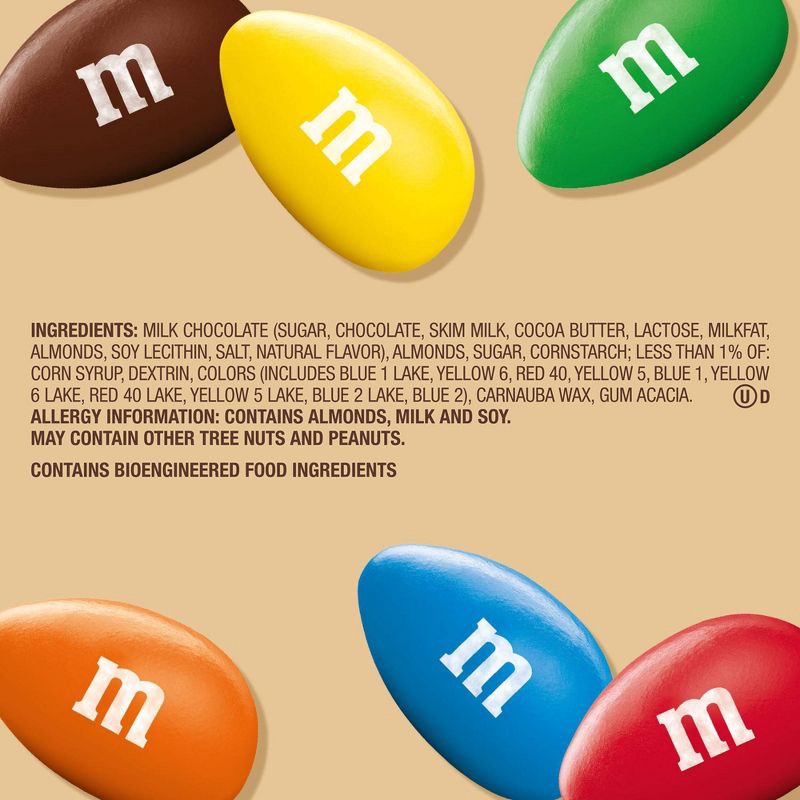 slide 8 of 9, M&M's Almond Family Size Chocolate Candy - 15oz, 15 oz