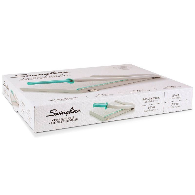 slide 2 of 5, Swingline Guillotine Paper Trimmer - Gray/Teal, 1 ct