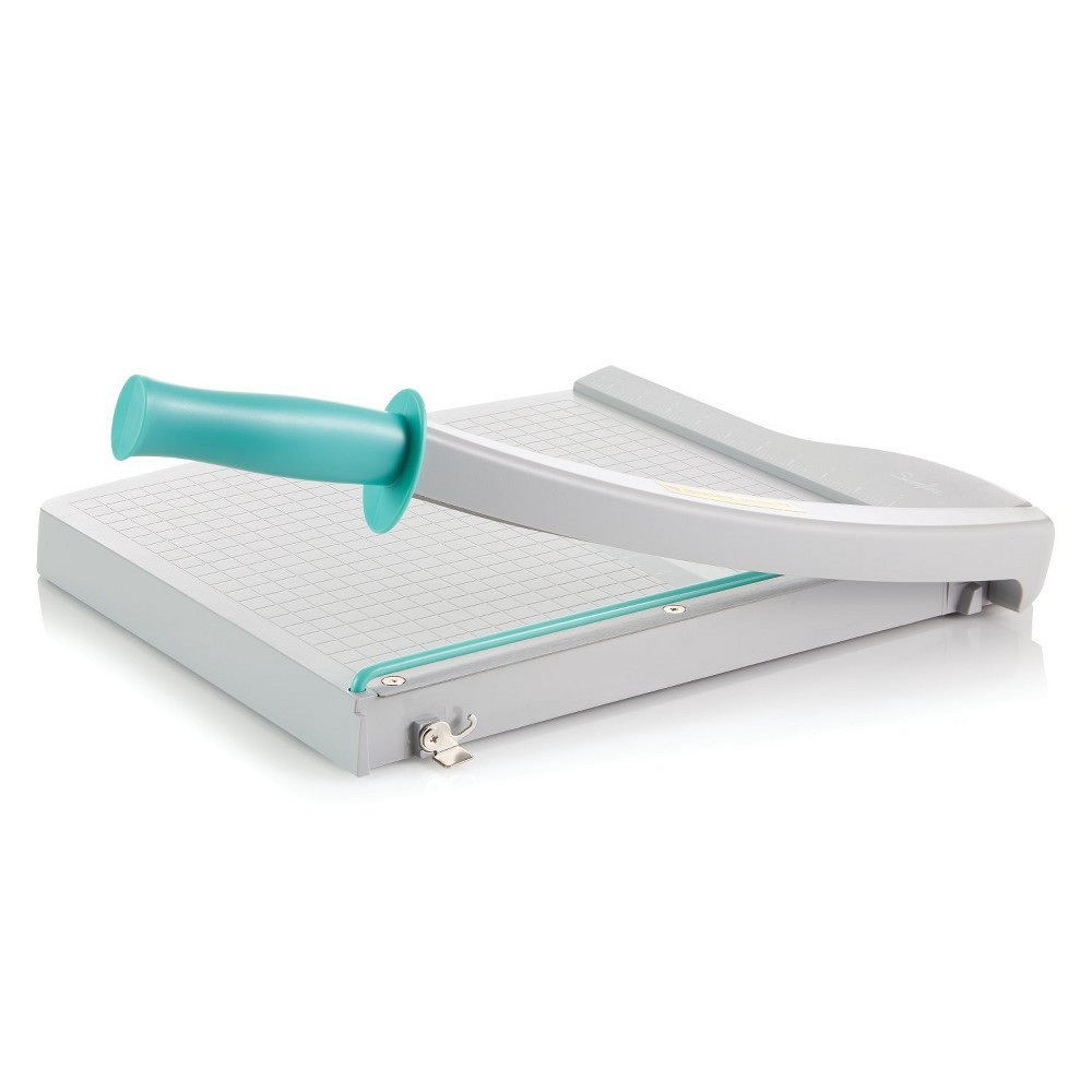 slide 2 of 5, Swingline Guillotine Paper Trimmer - Gray/Teal, 1 ct