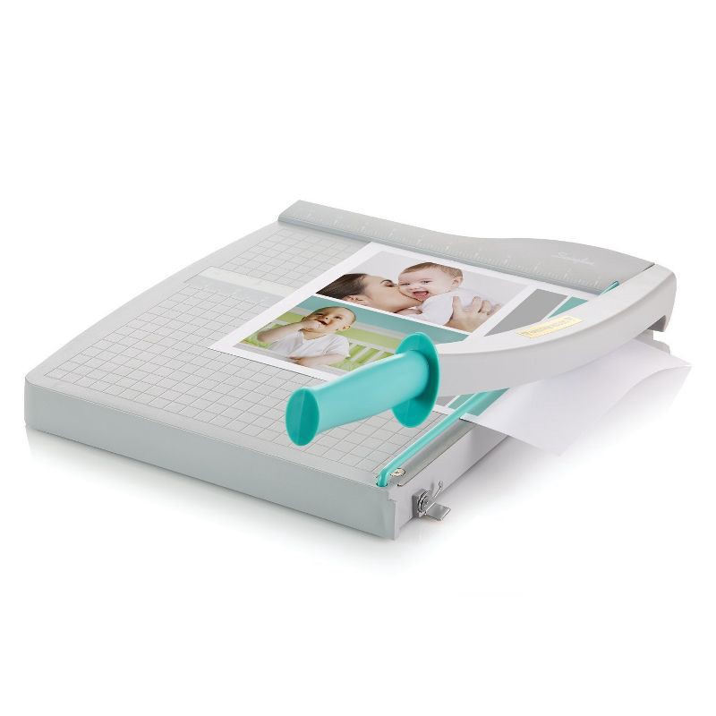 slide 5 of 5, Swingline Guillotine Paper Trimmer - Gray/Teal, 1 ct