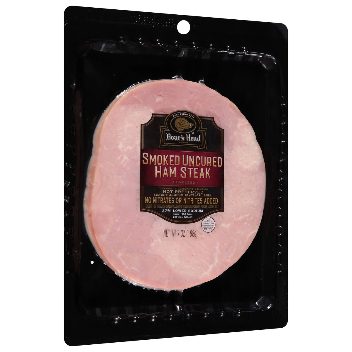 slide 5 of 9, Boar's Head Smoked Uncured Ham Steak, 7 oz