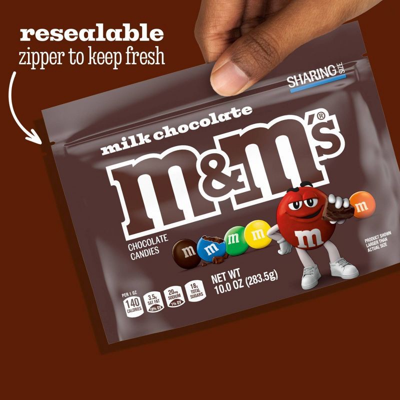 slide 5 of 9, M&M's Milk Chocolate Candy - Sharing Size - 10oz, 10 oz