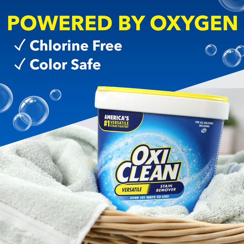 slide 9 of 11, OxiClean Versatile Stain Remover Powder - 3.5lbs, 3.5 lb