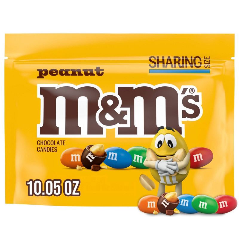 slide 2 of 8, M&M's Peanut Chocolate Candy - Sharing Size - 10.05oz, 10.05 oz