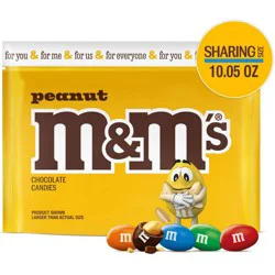 M&M's Peanut Chocolate Candy - Sharing Size - 10.05oz