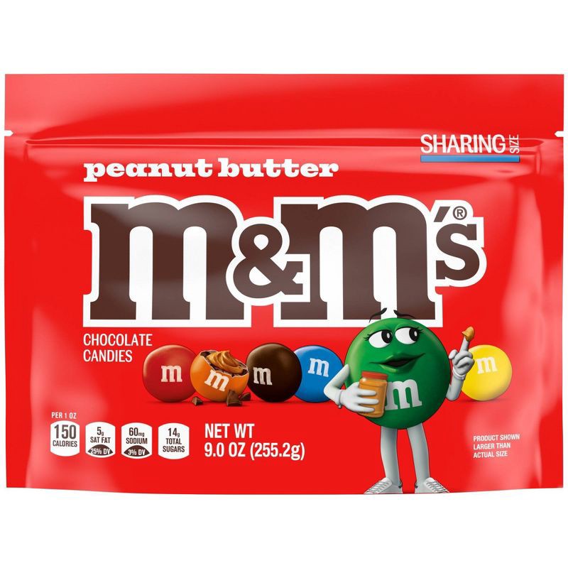 slide 2 of 12, M&M's Peanut Butter Chocolate Candy - Sharing Size - 9oz, 9 oz