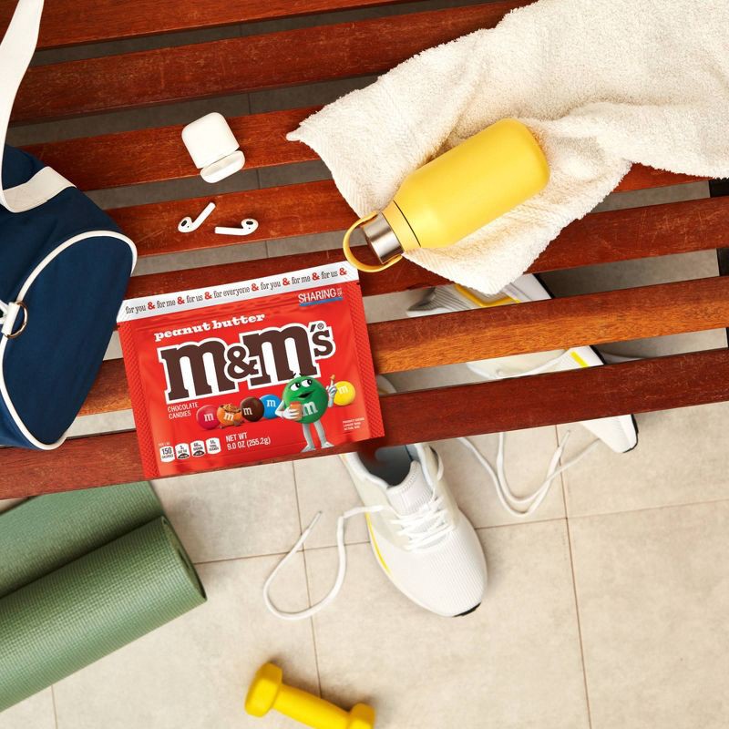slide 4 of 12, M&M's Peanut Butter Chocolate Candy - Sharing Size - 9oz, 9 oz