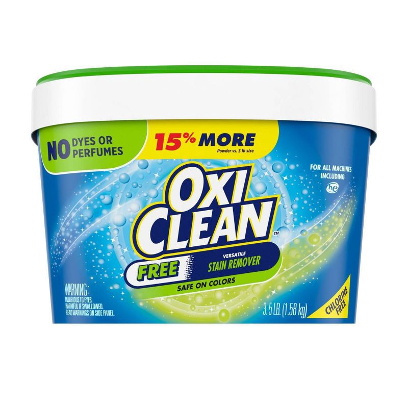 slide 1 of 7, OxiClean Powder Versatile Stain Remover Free - 3.5lbs, 3.5 lb