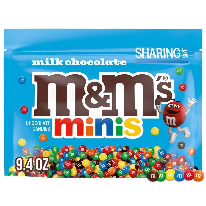 slide 2 of 9, M&M's Milk Chocolate Minis Sharing Size Candy - 9.4oz, 9.4 oz