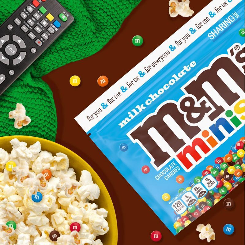 slide 5 of 9, M&M's Milk Chocolate Minis Sharing Size Candy - 9.4oz, 9.4 oz