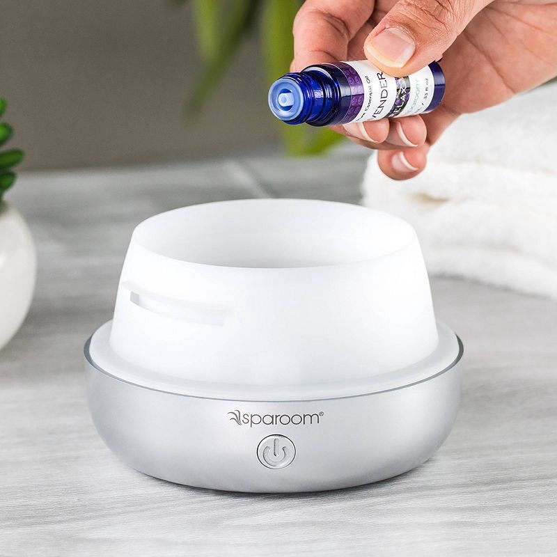 slide 4 of 4, Lavender Essential Oil 10ml - SpaRoom: Calming Aroma, Ideal for Aromatherapy & Relaxation, 10 ml