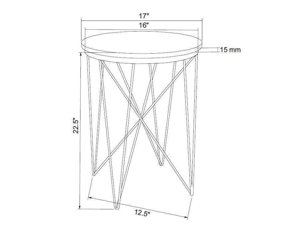 project 62 marble top round table