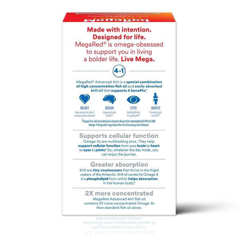 slide 11 of 13, Megared Advanced 4-in-1 Omega 3 Fish Oil 500mg Softgels - 80ct, 80 ct; 500 mg