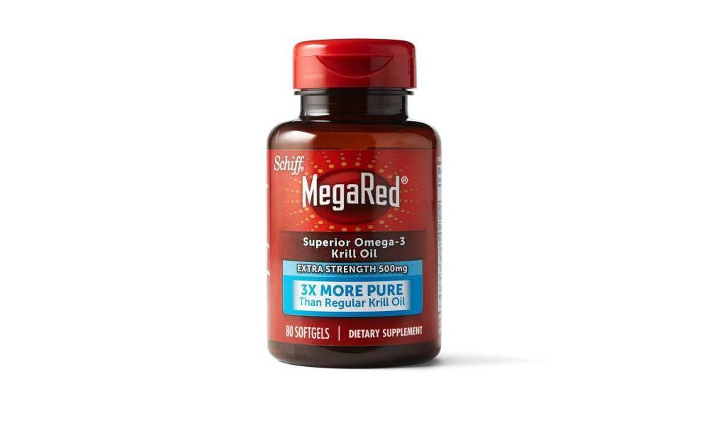 slide 3 of 9, MegaRed Omega-3 Krill Oil Extra Strength Dietary Supplement Softgels, 80 ct