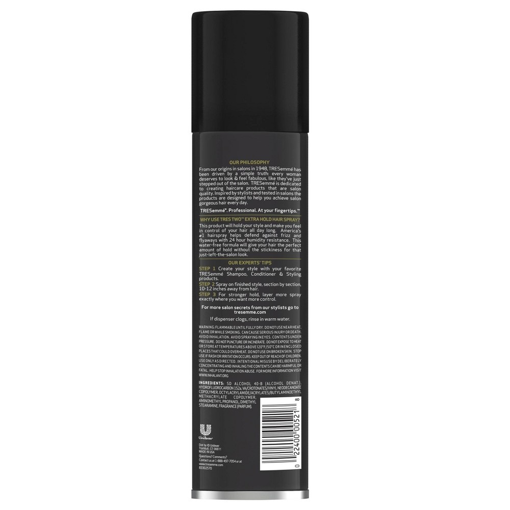 slide 2 of 6, Tresemme Tres Two Hair Spray Extra Firm Control, 22 oz