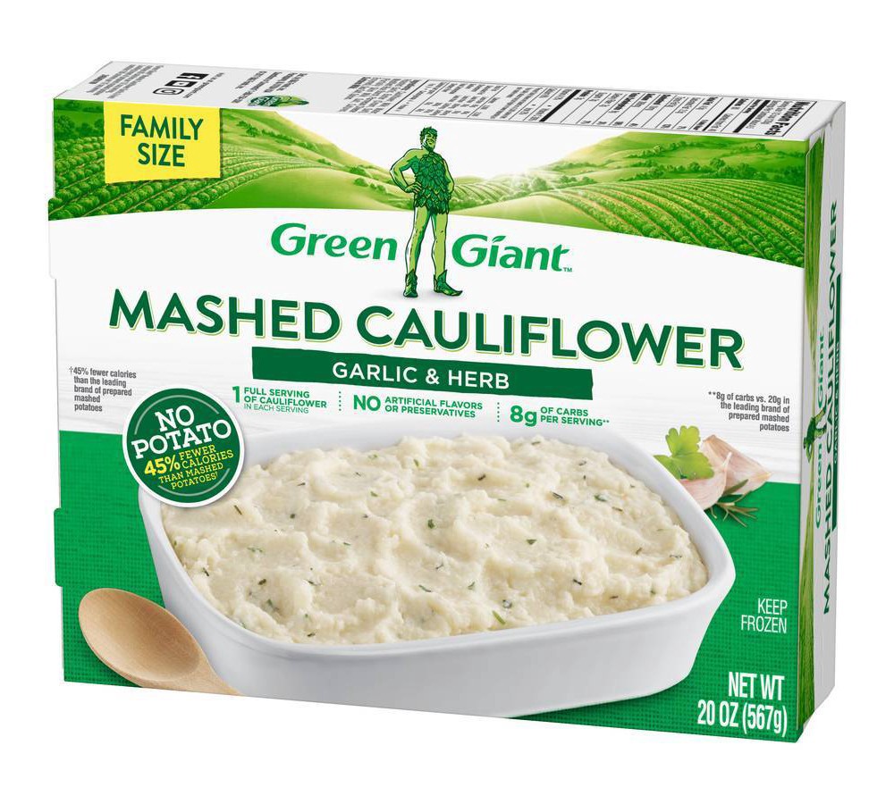 Green Giant Family Size Roasted Garlic Mashed Cauliflower 20 oz 20 oz ...