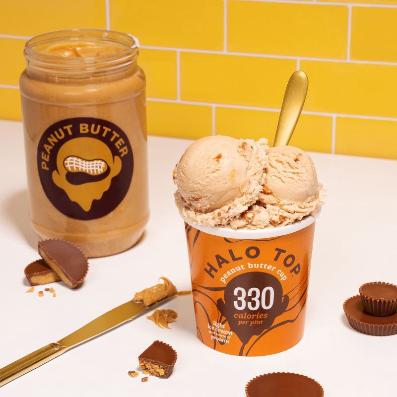 slide 3 of 6, Halo Top Peanut Butter Cup Ice Cream - 16oz, 16 oz