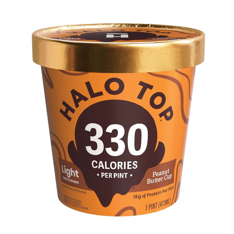 slide 1 of 6, Halo Top Peanut Butter Cup Ice Cream - 16oz, 16 oz