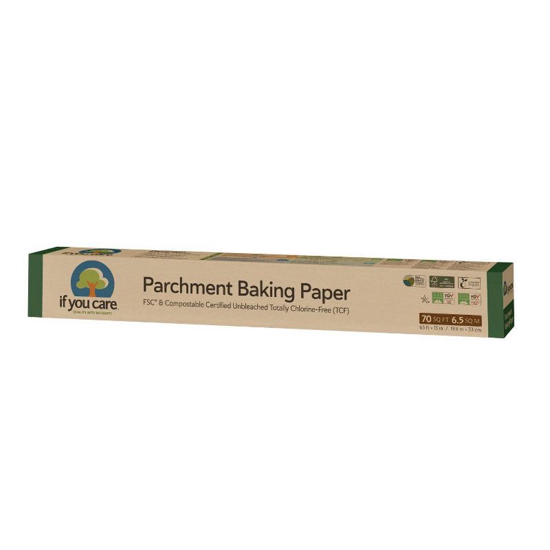 slide 2 of 5, If You Care Unbleached Chlorine Free Parchment Baking Paper - 70 sq ft, 70 sq ft