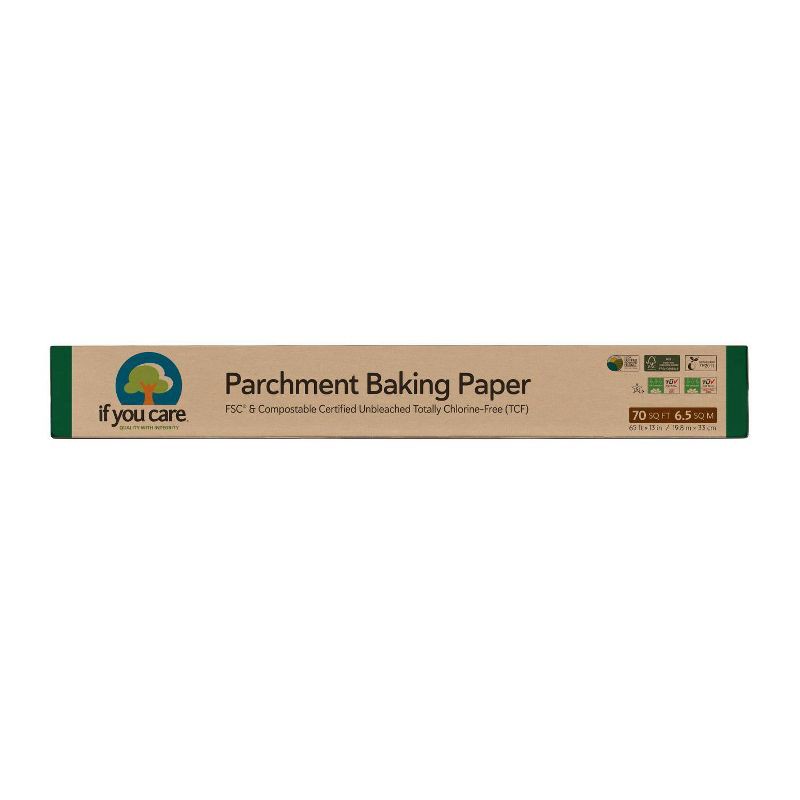 slide 1 of 5, If You Care Unbleached Chlorine Free Parchment Baking Paper - 70 sq ft, 70 sq ft