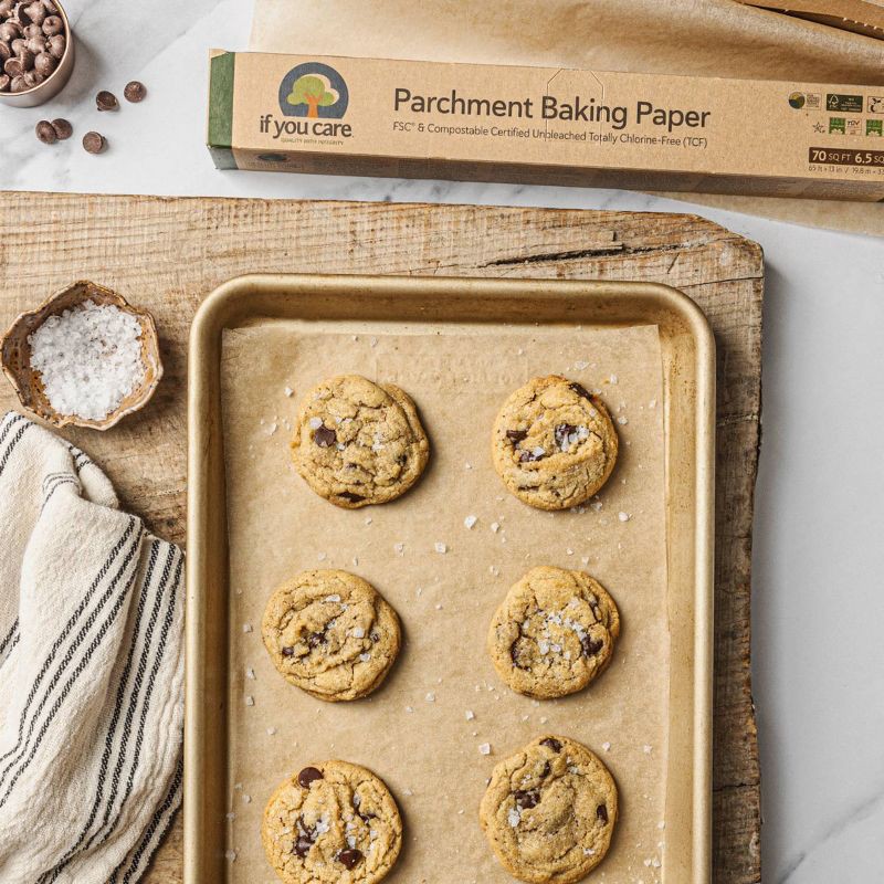 slide 4 of 5, If You Care Unbleached Chlorine Free Parchment Baking Paper - 70 sq ft, 70 sq ft