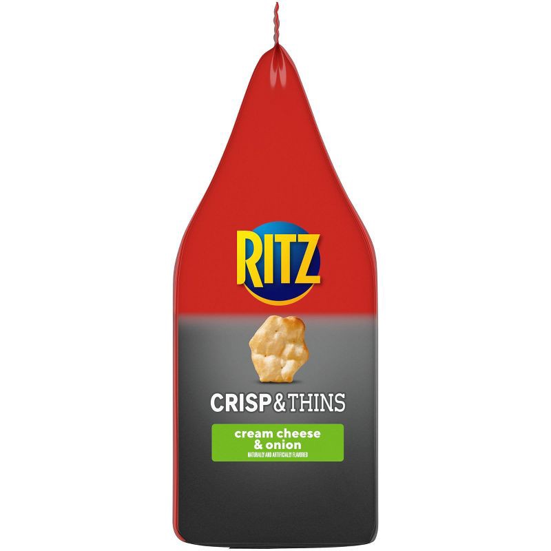 slide 14 of 16, Ritz Crisp & Thins Cream Cheese & Onion Potato And Wheat Chips - 7.1oz, 7.1 oz