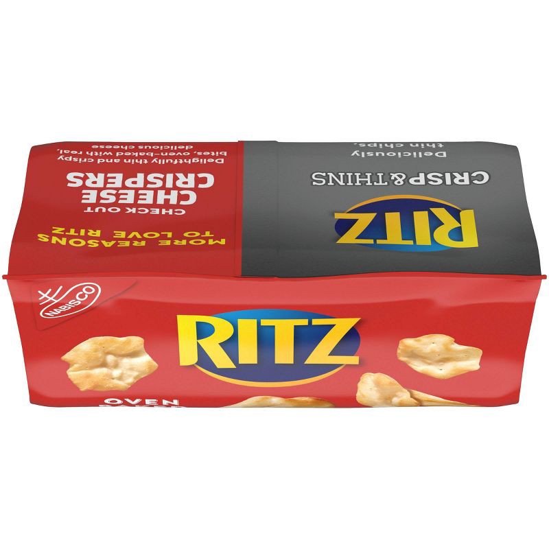 slide 15 of 16, Ritz Crisp & Thins Cream Cheese & Onion Potato And Wheat Chips - 7.1oz, 7.1 oz
