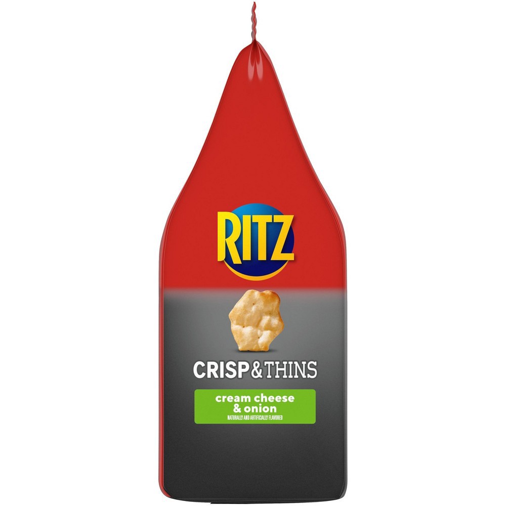slide 6 of 13, Ritz Crisp & Thins Cream Cheese & Onion Potato And Wheat Chips - 7.1oz, 7.1 oz