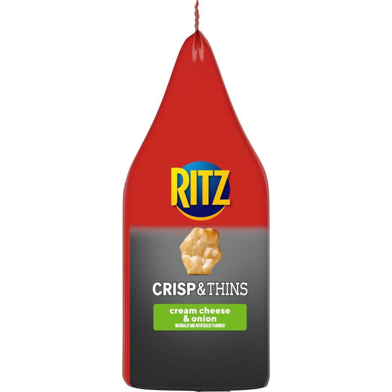 slide 9 of 16, Ritz Crisp & Thins Cream Cheese & Onion Potato And Wheat Chips - 7.1oz, 7.1 oz